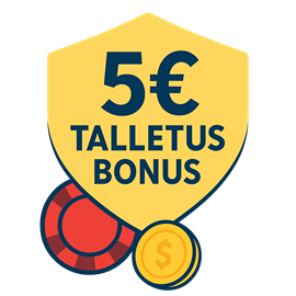 5€ talletus bonus